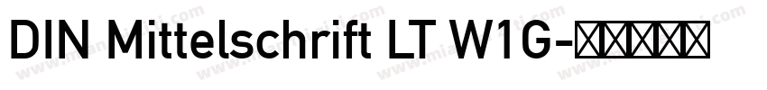DIN Mittelschrift LT W1G字体转换